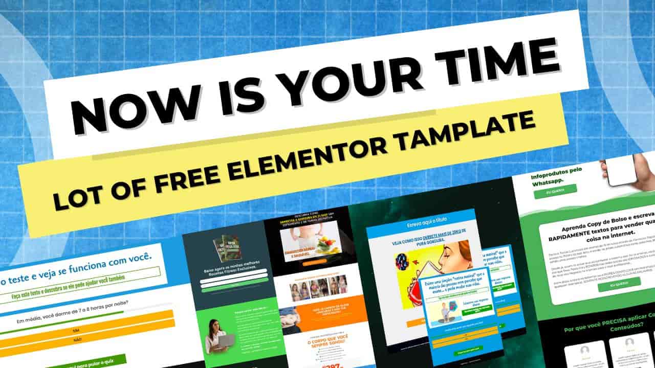 Elementor readymade designs tamplate ready to use free